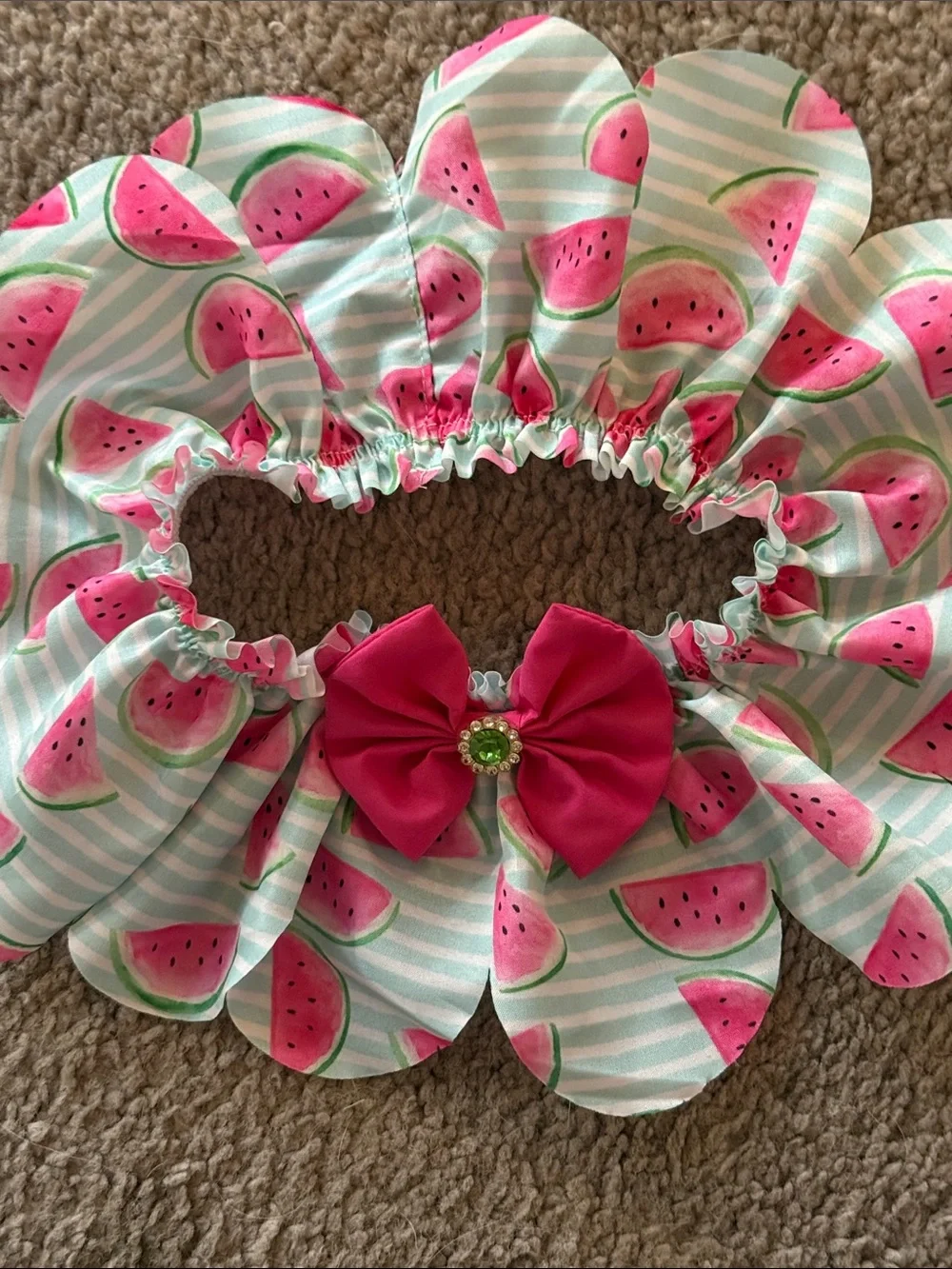 Pink Watermelon Flower Collar for Pets!